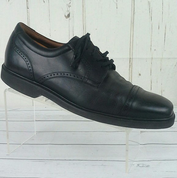 <$> SOLD <$>             Rockport Dressport Captoe Oxfords Blk Leather 11XW - Picture 3 of 8